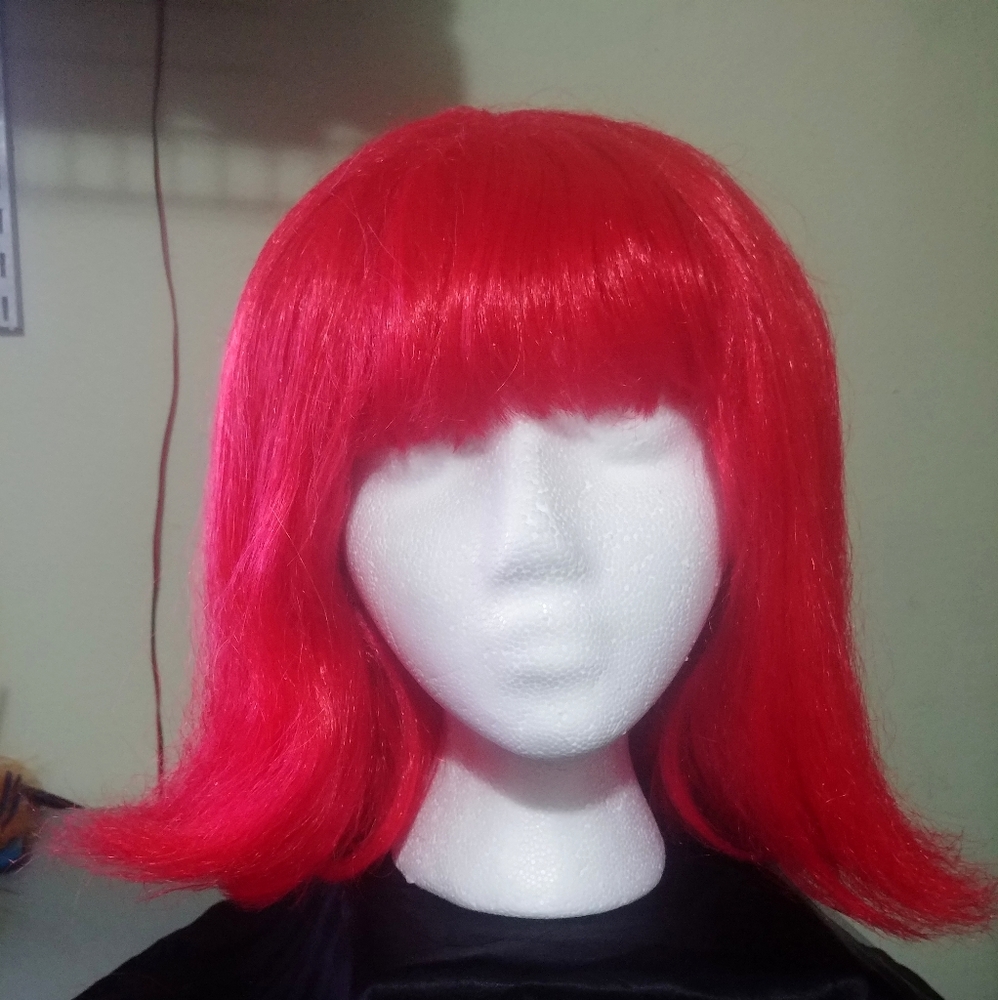 Red Beehive Wig 🆓 SHIPPING